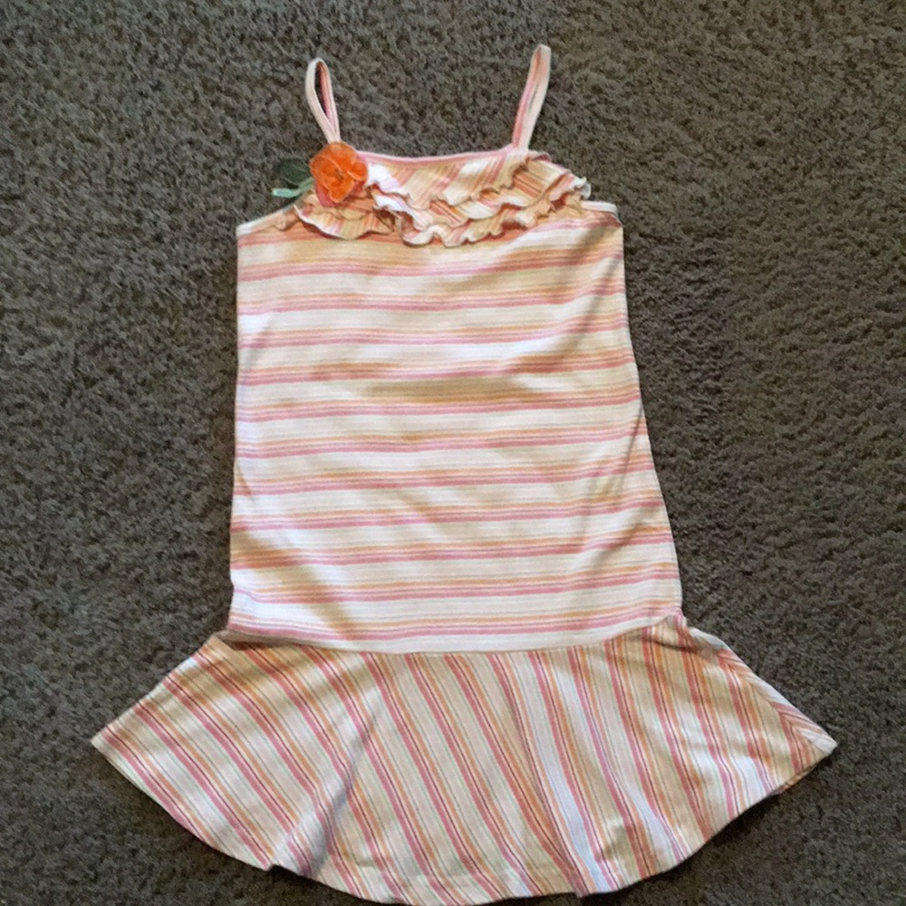Vintage Gymboree Aloha Wahine striped dress Sz 7